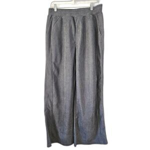 HALARA Gray High-Waisted Wide Leg Corduroy Pockets Large NWT